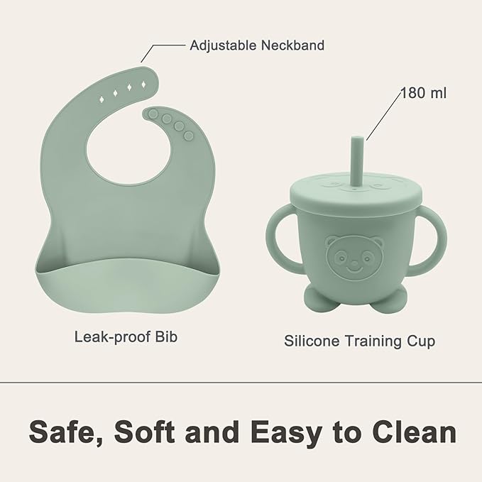 Silicone Baby Feeding Set | Baby Led Weaning Supplies Includes Suction Bowls - Image 5