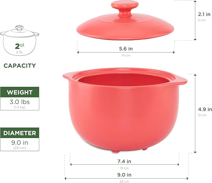 MINH LONG 2-Qt Porcelain Dutch Oven - Image 7