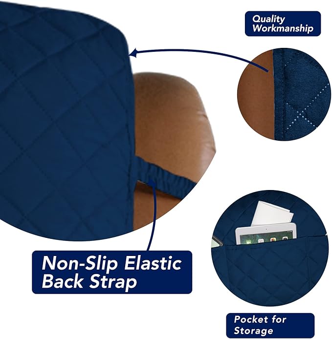 PureFit Reversible Quilted Oversized Recliner Sofa Cover, Water Resistant - Image 3