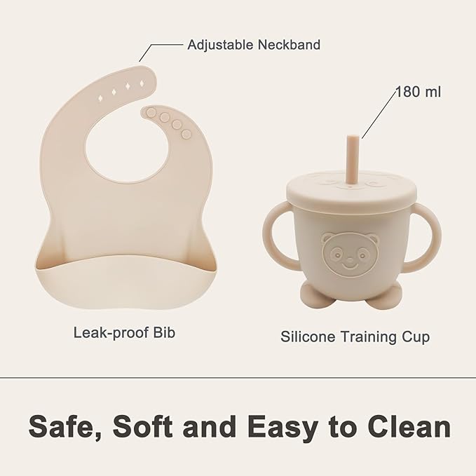 Silicone Baby Feeding Set | Baby Led Weaning Supplies Includes Suction Bowls - Image 4