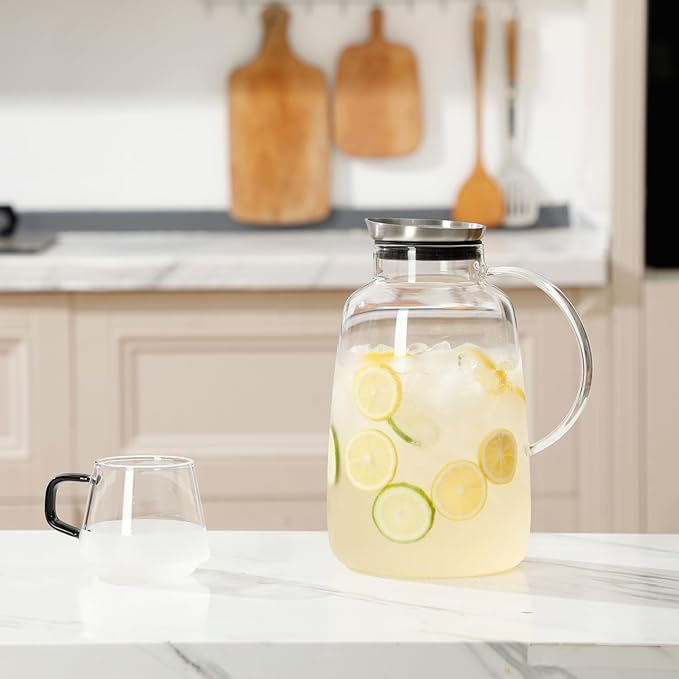 Purefold Pitcher with Lid, 109 Ounces Water Pitcher, Heat Resistant Leakproof - Image 6