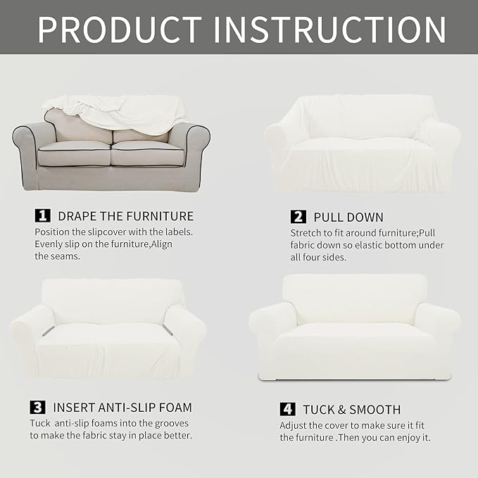 Easy-Going Stretch Chair Sofa Slipcover 1-Piece Couch Sofa Cover Furniture - Image 6