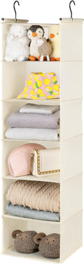 GRANNY SAYS 6 Shelf Hanging Closet Organizers and Storage, Collapsible Closet by GRANNYSAYS