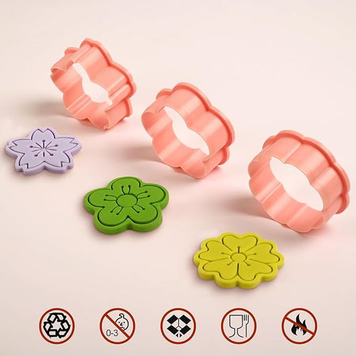 8 Pack Flower Cookie Cutters, 3D Cookie Cutter - Image 2