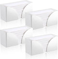 4Pack White Paper Towel Dispenser Countertop Acrylic Paper Towel Holder by AFOROEOA