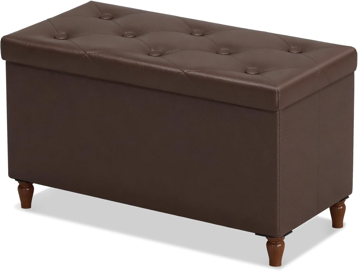 30 inches ottoman with storage, folding bench with, main product view