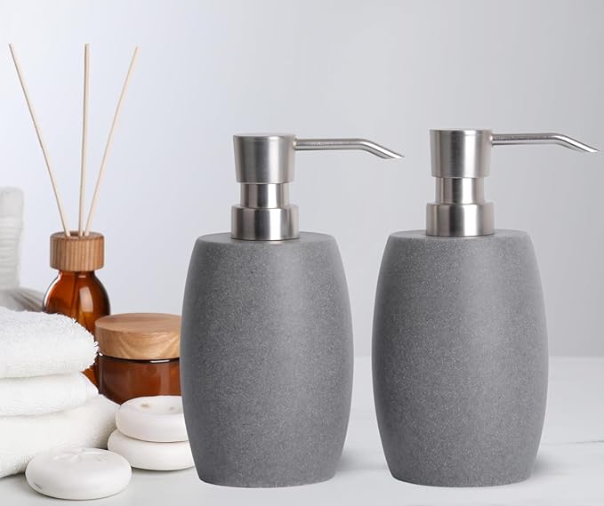 Clasin Home Sandstone Textured Resin Soap Dispenser - Image 8