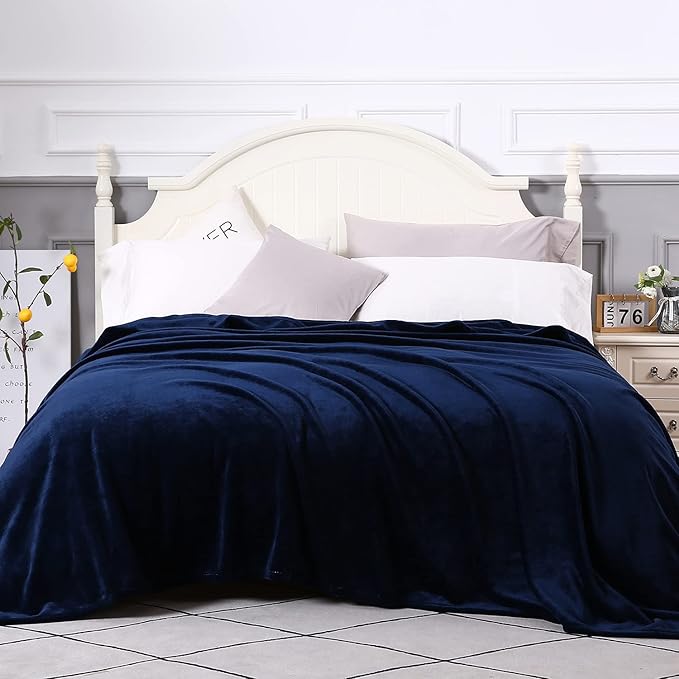 TASTHROW Large Flannel Fleece Throw Blanket, 90×108 Inch - Image 2