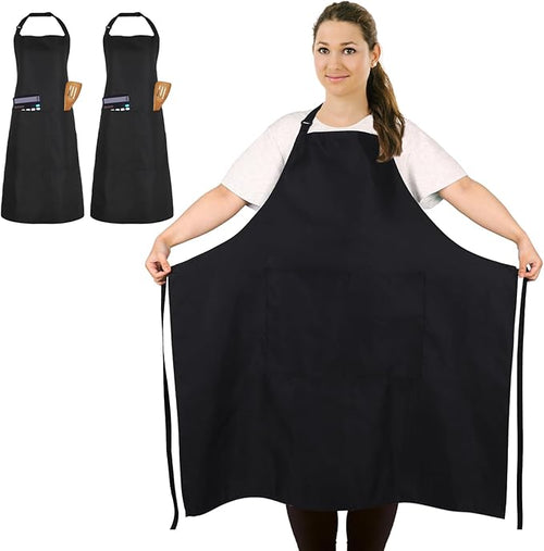 2 Pcs Plus Size Chef Apron, Unisex Professional Apron by FunChaos