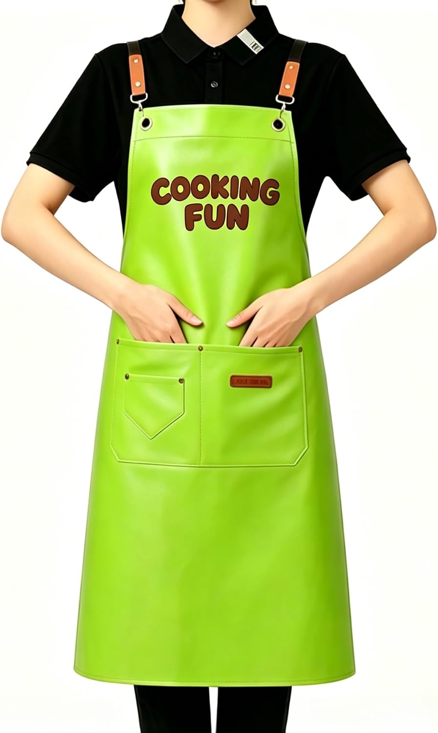 Taidven Custom Personalized Aprons for Men Women, Kitchen Chef Cooking Aprons with Pockets, Customized Aprons for Adults Kids, Multiple Styles Colors Materials