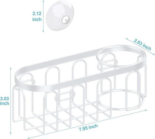 2-in-1 Sponge Holder for Kitchen Sink, Sink Caddy Kitchen Sink Organizer - Image 2