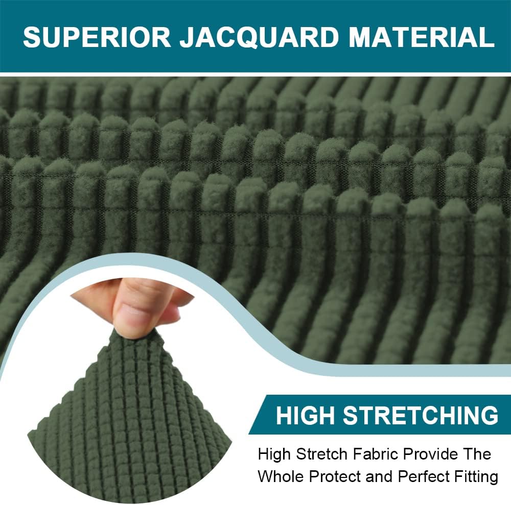 Turquoize T Cushion Chair Slipcover Armchair Slipcover for Living Room Stretc...