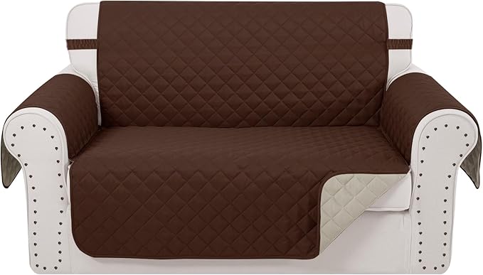 Reversible Loveseat Sofa Covers Couch Cover Furniture Protector by LuxshareHome
