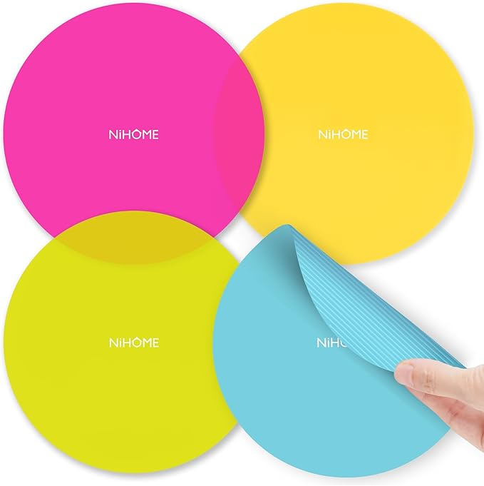 NIHOME Silicone Jar Opener – 6 Inch Large Anti-Slip Grip Pads, Premium 100% by NiHome