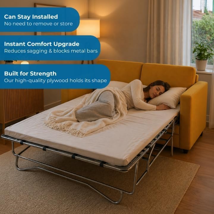 Meliusly Sleeper Sofa Bed Support Board Full (46x64) - Permanent Fit
