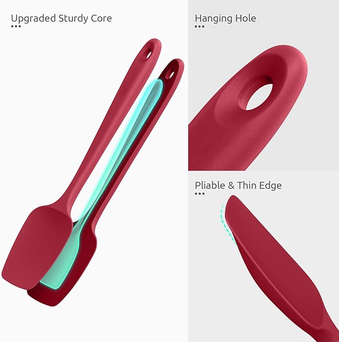 U-Taste Silicone Spoon Spatula Set, 600ºF High Heat Resistant Food Grade - Image 6