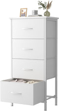 Sweetcrispy 4 Fabric Drawer Small Dresser, Bedside Nightstand by Sweetcrispy