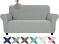 ZNSAYOTX Super Stretch Loveseat Covers, New Striped Love Seat Slipcover by ZNSAYOTX