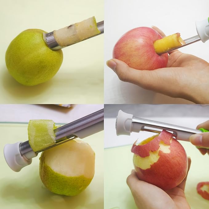 2 in 1 Apple Corer and Peeler Tool, Fruit Vegetable Corer and Peeler Tool - Image 7