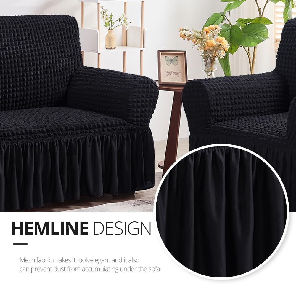 NICEEC Arm Chair Covers Armchair Covers Universal Slipcovers with Skirt