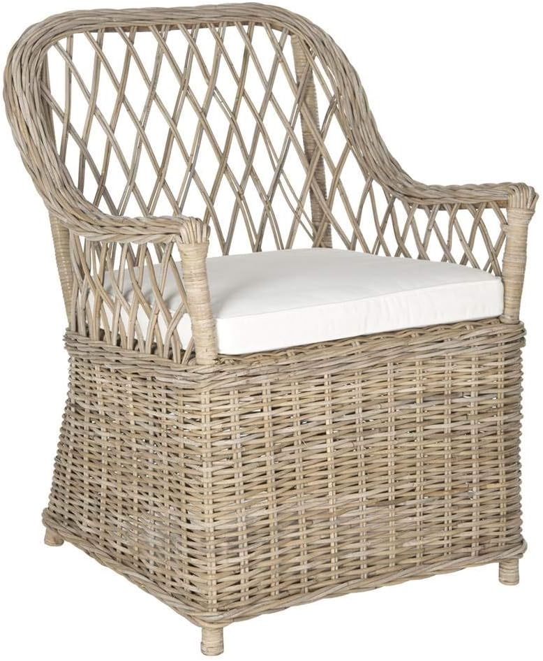 SAFAVIEH Maluku Rattan Accent Chair, 26.3" Natural FOX1604A