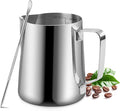 Milk Frothing Pitcher, 350ml/12oz Milk Frother Cup Stainless Steel Jug Steaming by UMUACCAN