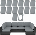 hyha 14Pcs Patio Cushion Covers, Stretch Outdoor Couch Cushion Covers by hyha