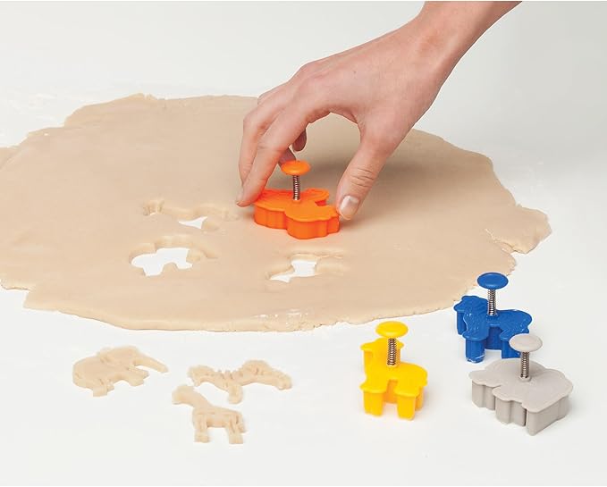 Mrs. Anderson's Baking Animal Cracker Cookie Cutters, Spring-Action Embossing - Image 7