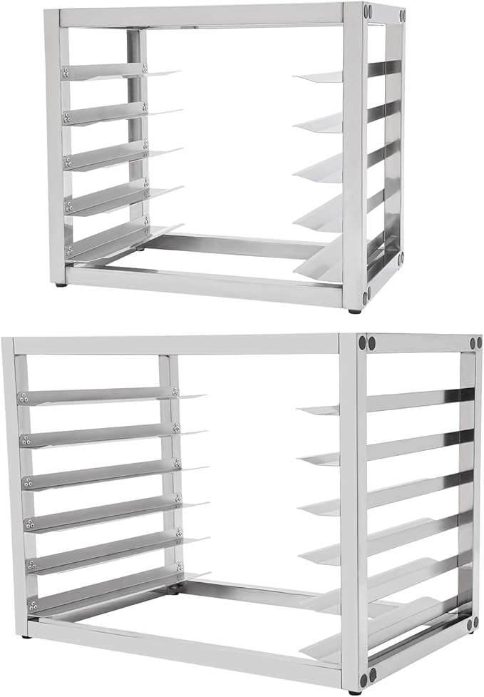 6 Tier Bun Pan Rack, Aluminum Bakery Rack by HinLIaDa