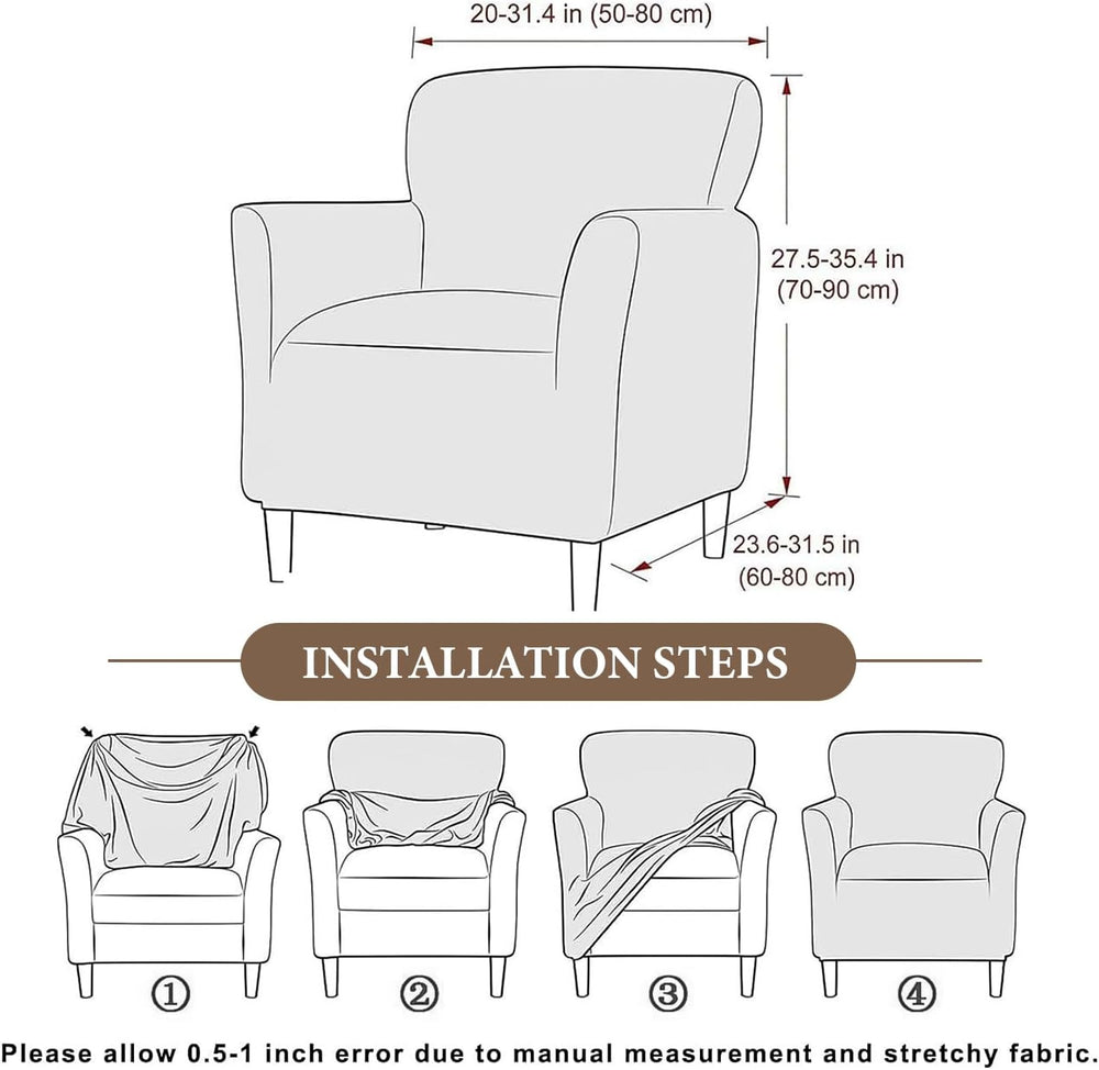FUANGUI Banquet Armchair Slipcover Chair Covers with Arms