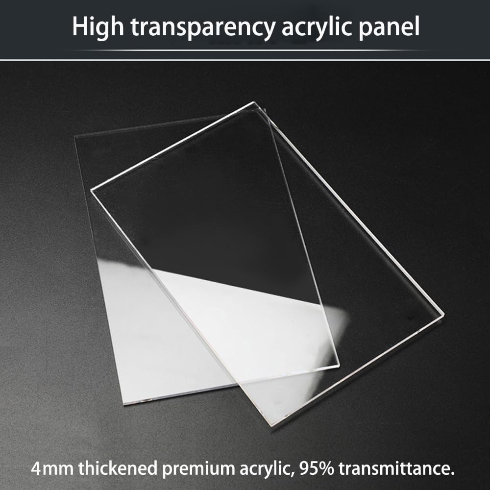 DuvinDD Acrylic Display Case with Lock, Collectibles Showcase Clear