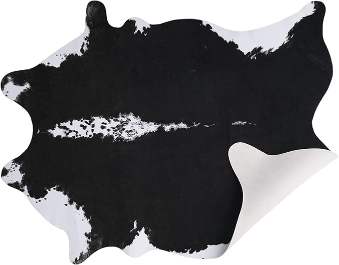 AROGAN Oversized Faux Cow Hides and Skins Rug-5.2 × 6.2 Feet Cow Print Area Rugs - Image 7