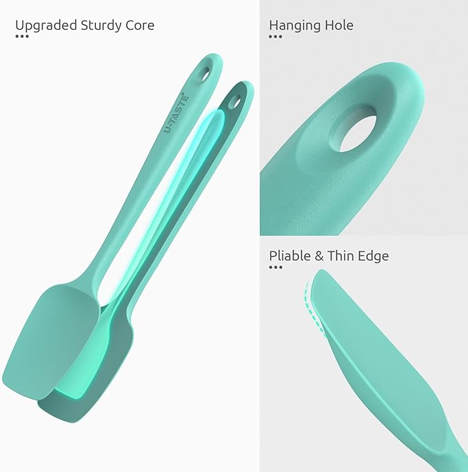 U-Taste Silicone Spoon Spatula Set, 600ºF High Heat Resistant Food Grade - Image 5