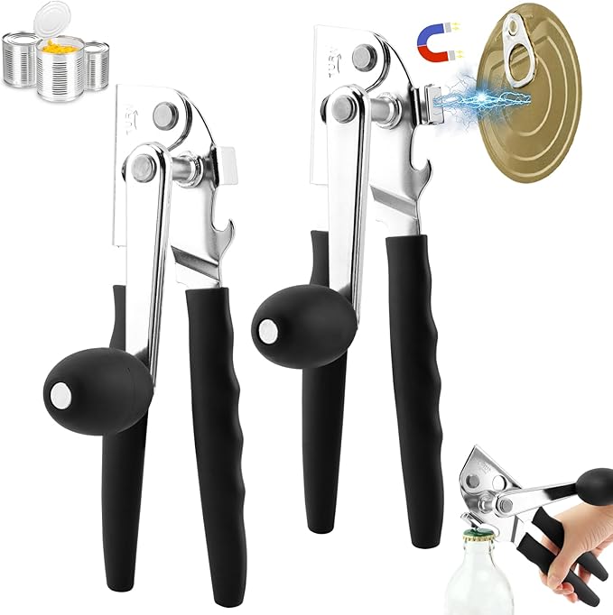 2 PCS Commercial Can Opener Manual, Stainless Steel Handheld Can Opener - Image 8