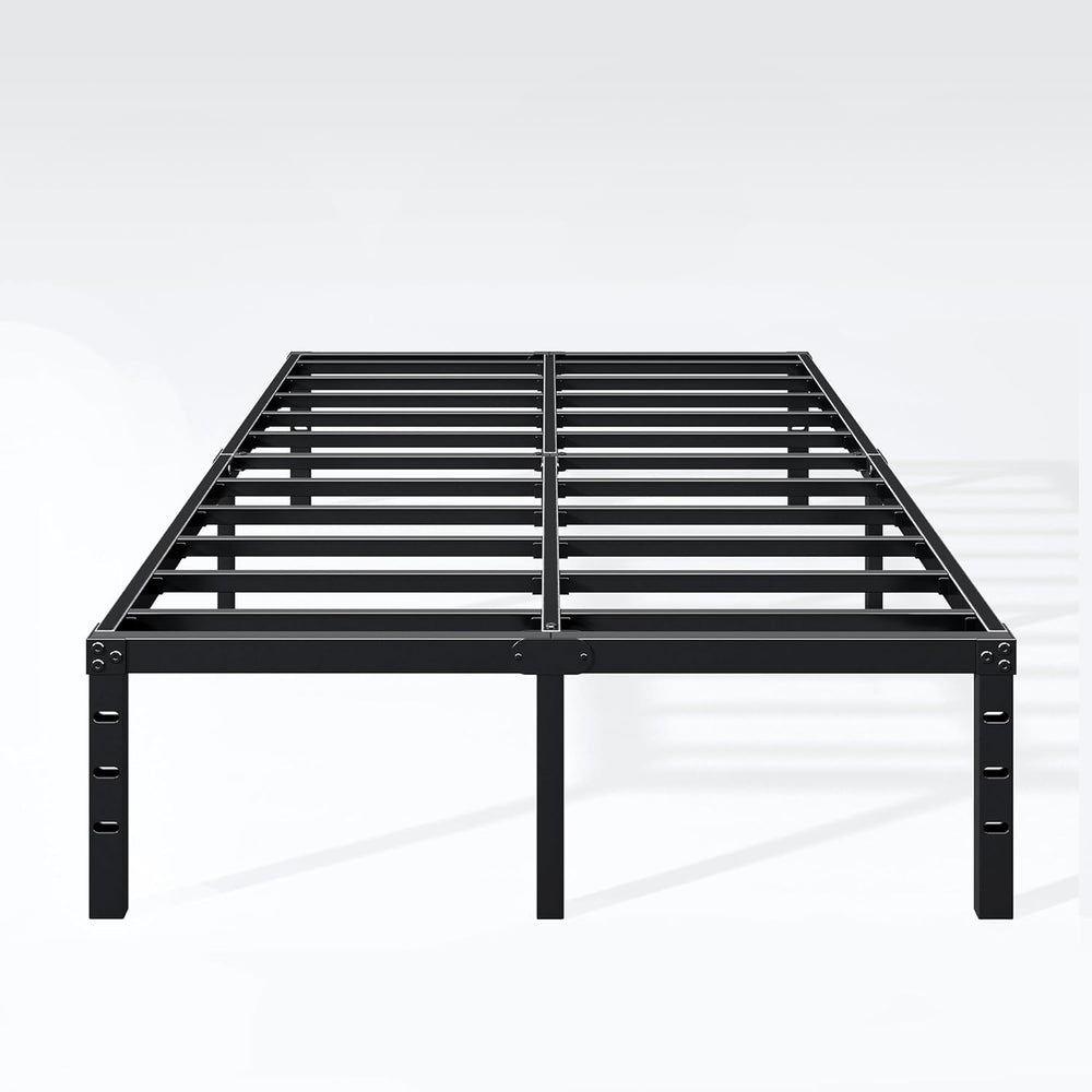 Hafenpo 18 Inch Full Bed Frame, Under Bed Storage, Black