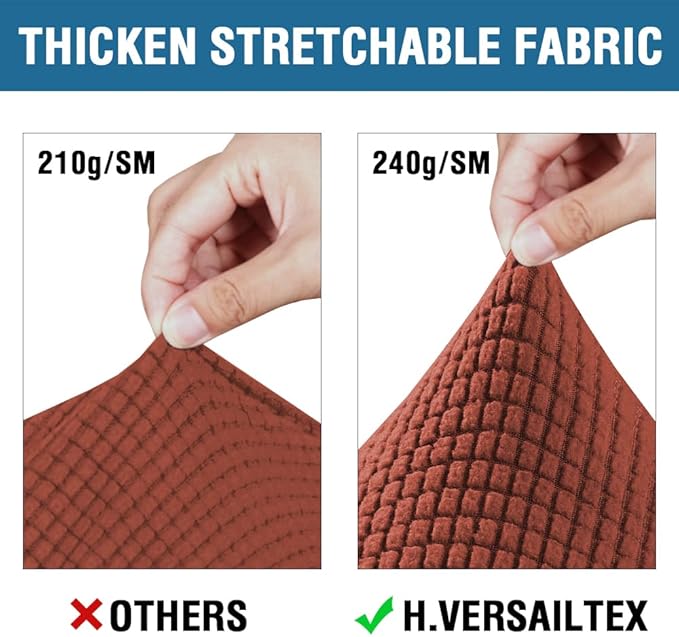 H.VERSAILTEX 4 Piece Stretch Sofa Covers - Image 3