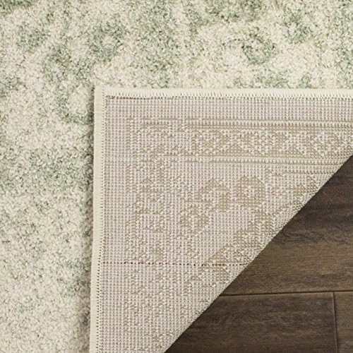 SAFAVIEH Area Rug 8x10 - Adirondack Collection - Large - Ivory & Sage, Di...