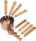 Measuring Cups and Spoons Set of 8, Stainless Steel Measuring Cup by Muchtolove