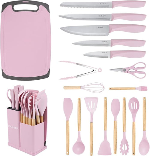 19 PCS Kitchen Cooking Utensils Set, 11 Pieces Silicone Cooking Utensils Set 6 by CADABY
