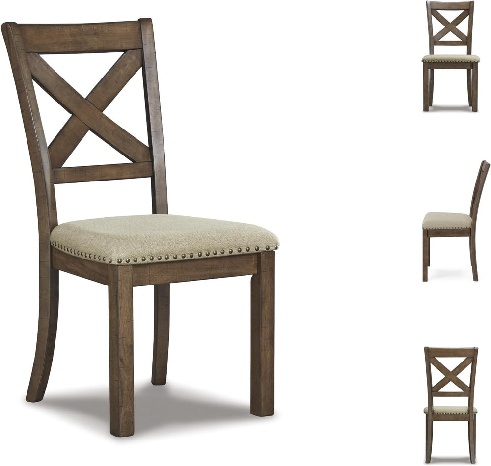 Signature Design by Ashley Moriville Modern Farmhouse 19" Upholstered Di...