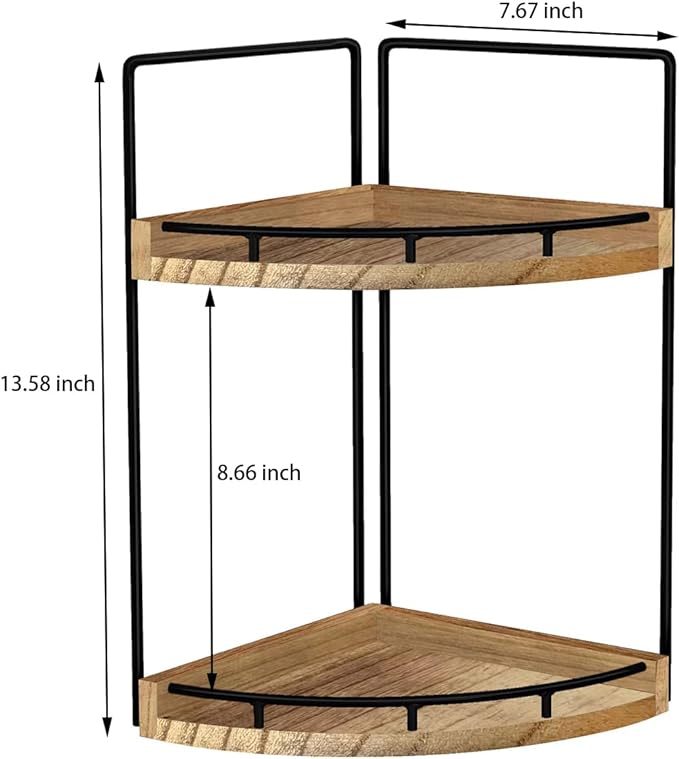 Dorhors 2-Tier Bathroom Counter Organizer, Vanity Counter Corner Shelf - Image 3