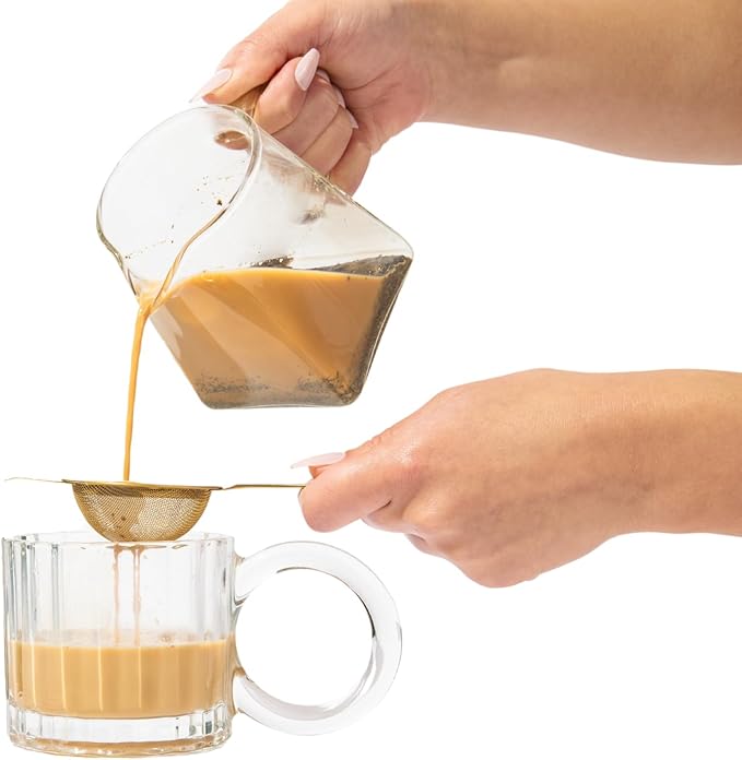 Kola Goodies Gold Tea Strainer – Elegant Stainless Steel Tea Infuser - Image 3