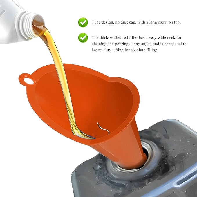 2 PCS Oil Funnel, Automotive Use Funnels - Image 3