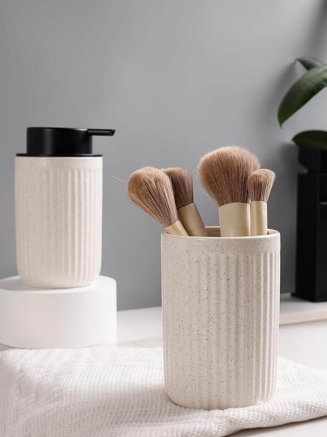 Bosilunlife Soap Dispenser and Toothbrush Holder Set - 11Oz Foam Soap Dispenser - Image 6