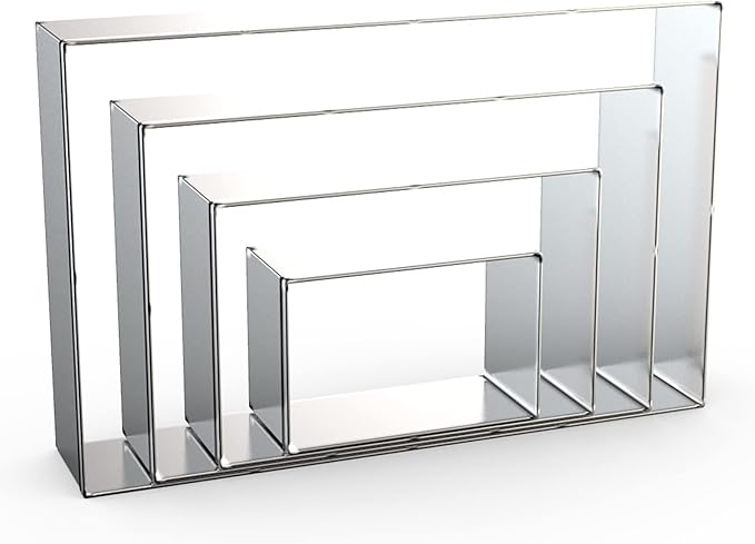 Rectangle Cookie Cutter Set Large by QAAQS