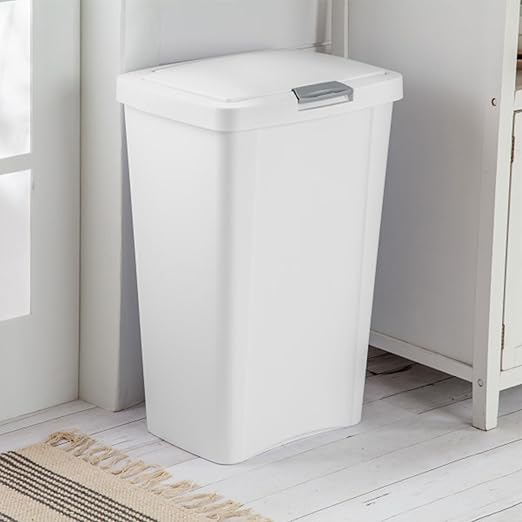 Sterilite 13 Gallon TouchTop Wastebasket Trash Can Garbage Recycle Bin