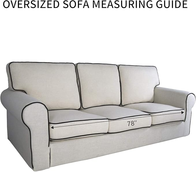 PureFit Super Stretch Sofa Slipcover – Spandex Non Slip Soft Couch Sofa Cover - Image 6