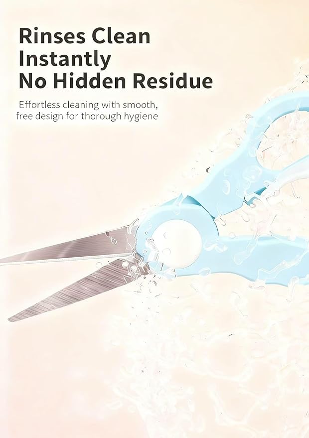 Baby Food Scissors with Travel Case, Portable Stainless Steel Shears with - Image 4