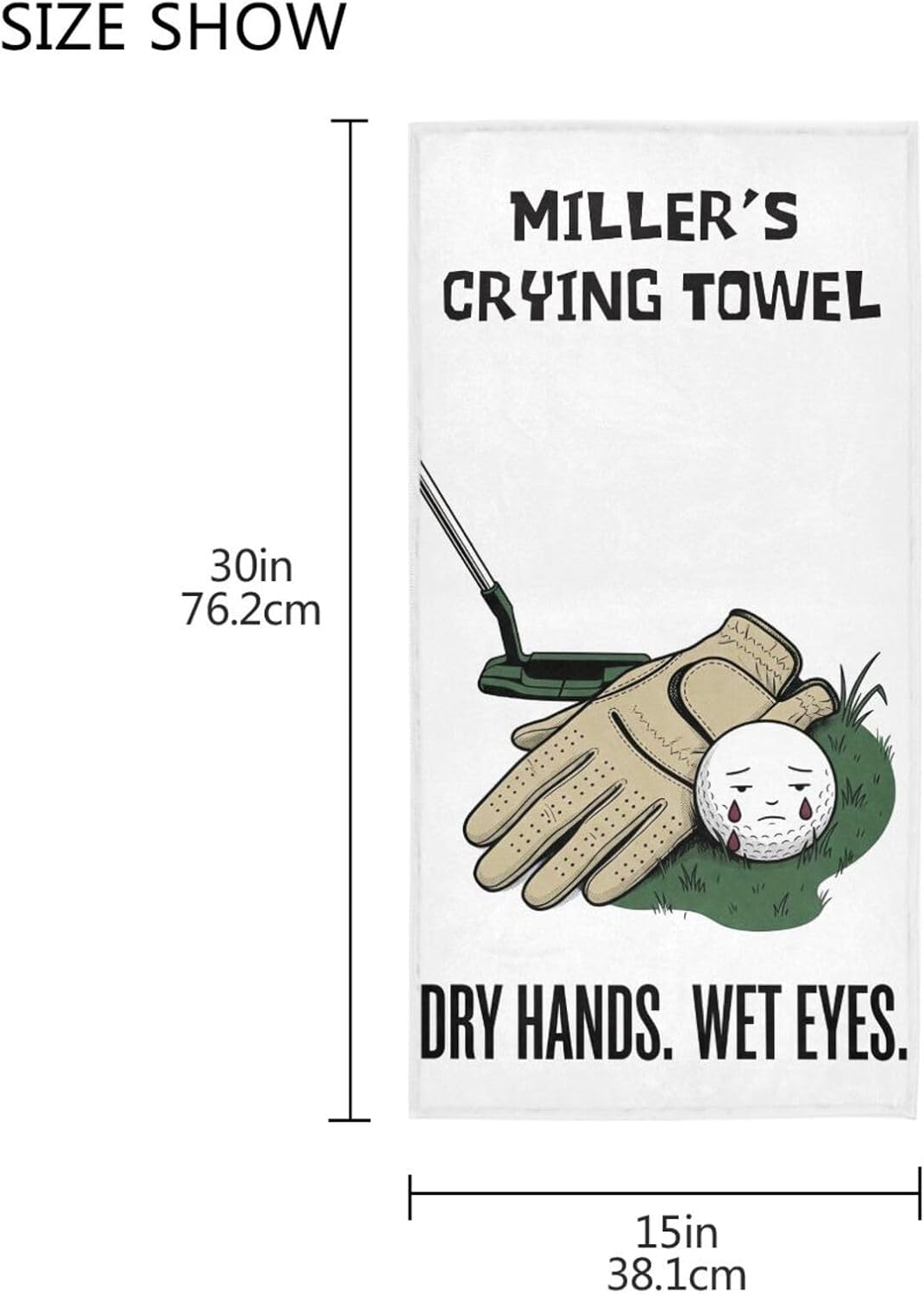 Sinestour Custom Pattern Hand Towel for Bath Room Decor and Sports Golf Yoga Kitchen Hotel Personalized Fingertip Towel Soft Highly Absorbent