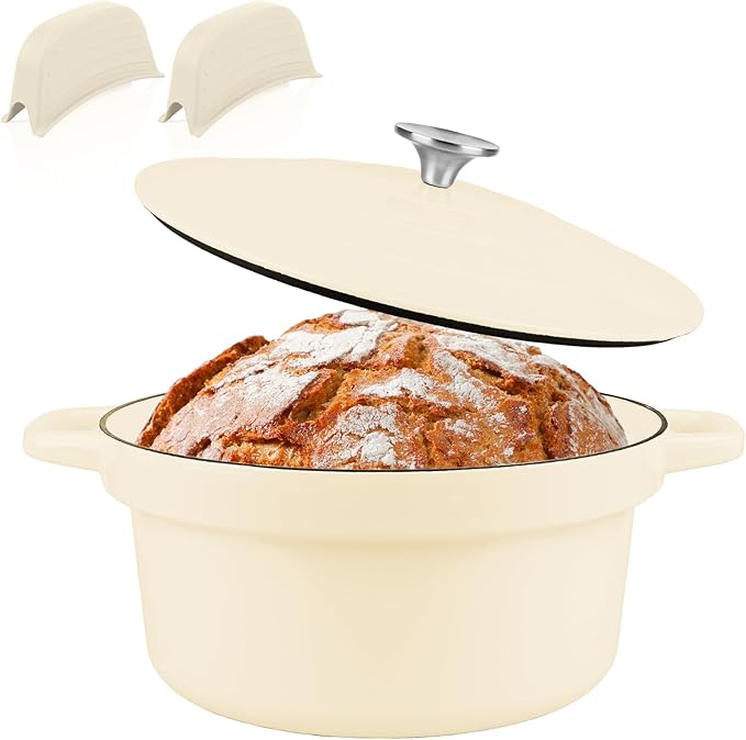 CUKOR 7QT Dutch Oven Pot With Lid, Enameled Cast Iron Dutch Ovens by CUKOR